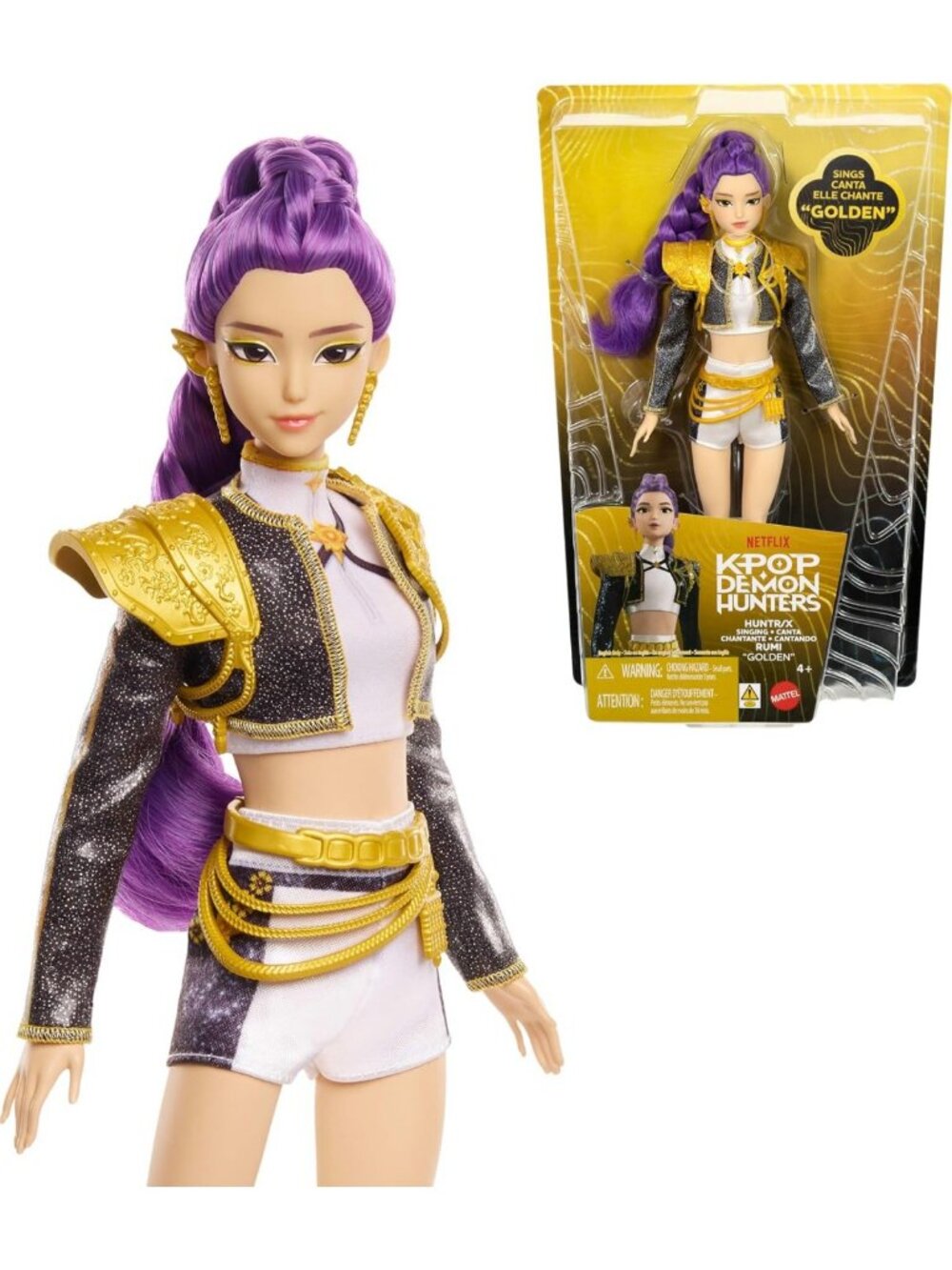 K-Pop Demon Hunter Singing Doll - Rumi "Golden" Collectible Figure, Fun Gift